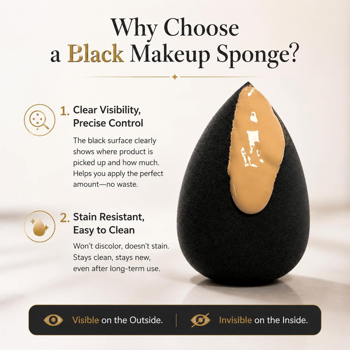 Soft Makeup Sponge For Foundation,Latex Free Makeup Blender Sponge For Concealer,Wet/Dry Dual-Use Beauty Puff Blender For Liquid Cream Powder Cosmetics, High-Density Cosmetic Puff With Low Absorption