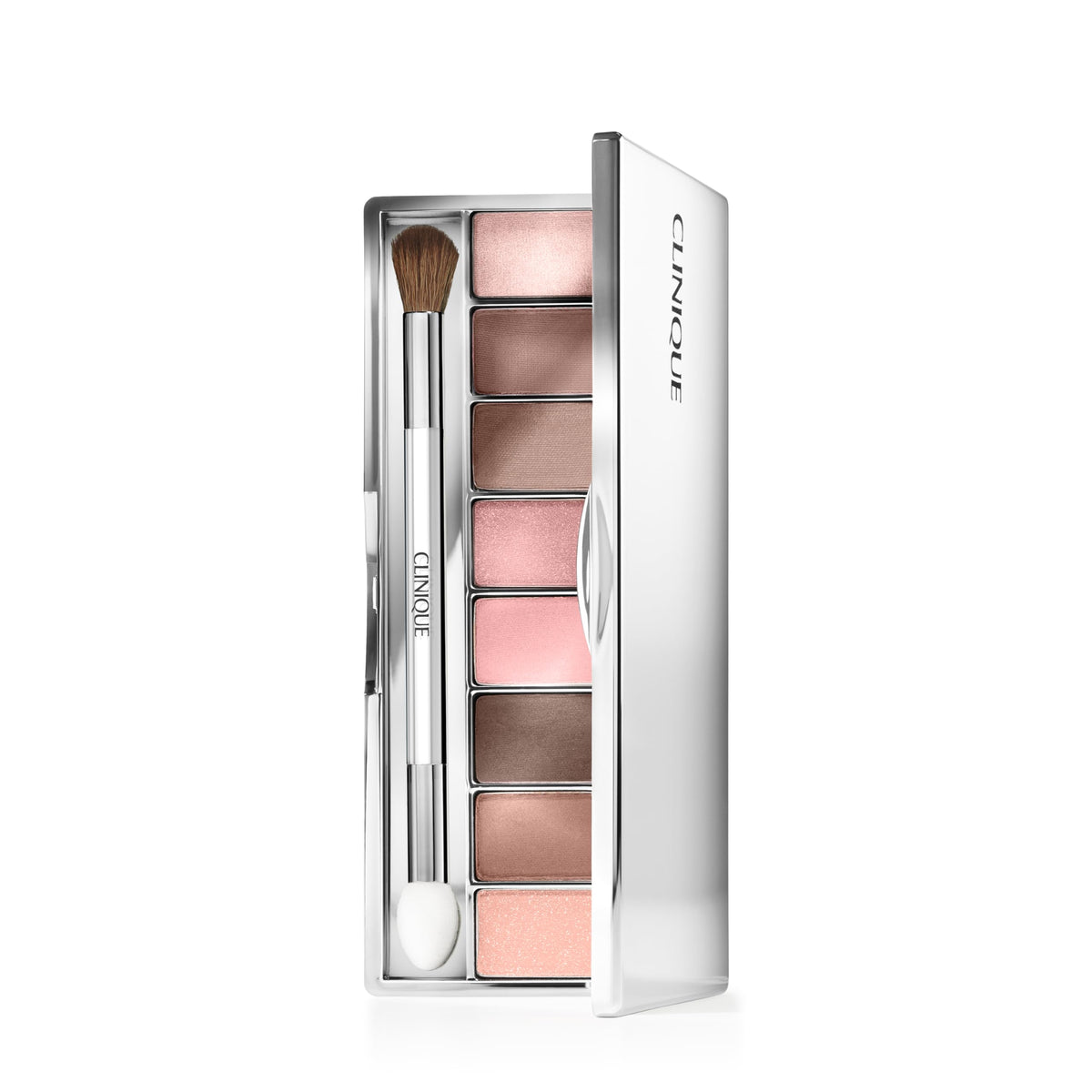 Clinique All About Shadow Eye Shadow Palette, 8 Silky + Buildable Shades | Black Honey, Pink and Nude Honey | Safe For Sensitive Eyes