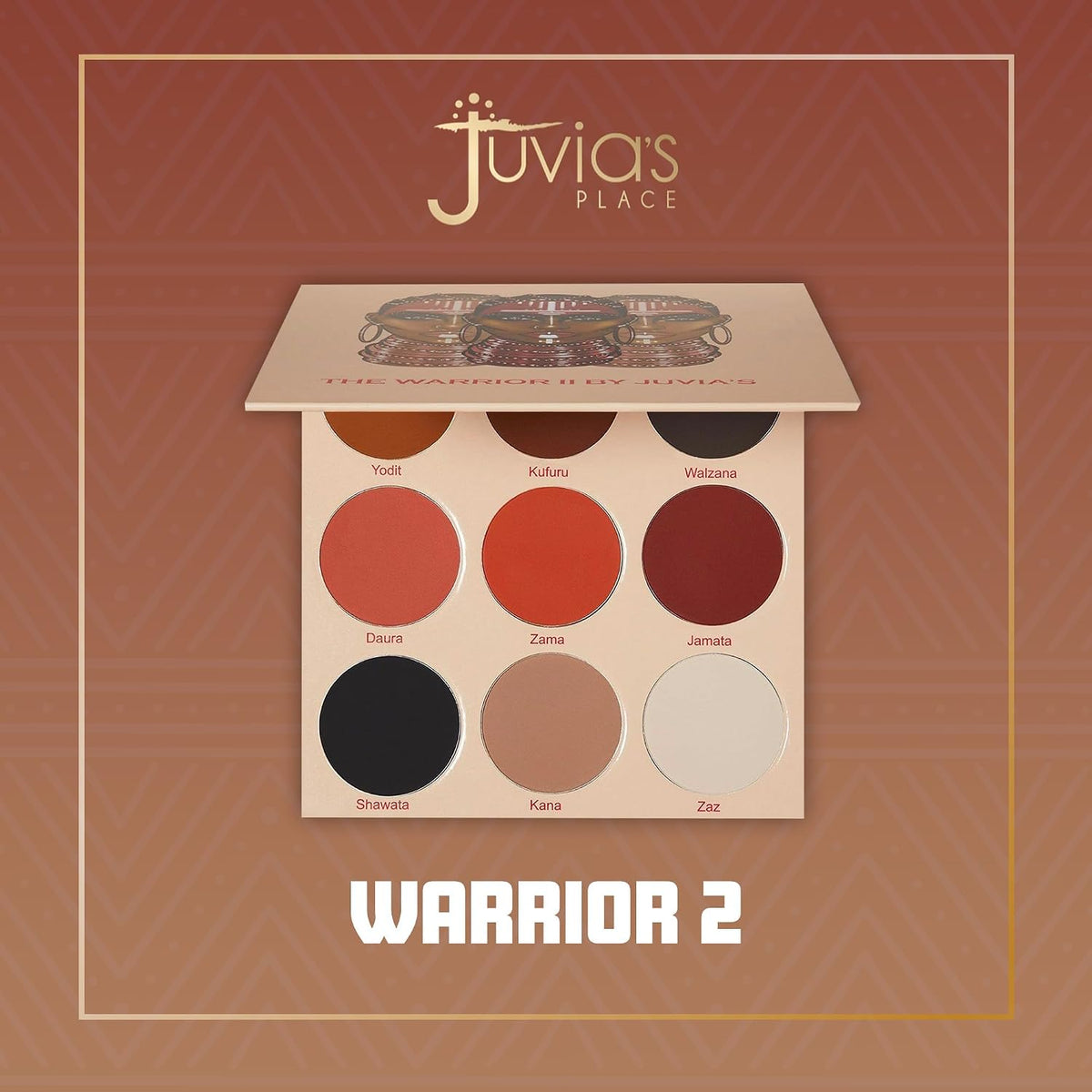 Juvia's Place The Warrior 2 Eyeshadow Palette 9 Shades Pigmented Eye Makeup