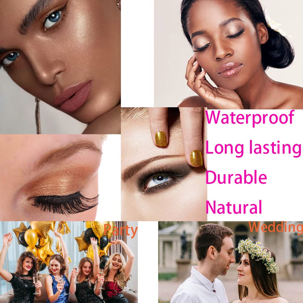 Glitter Eyeshadow Pallet Makeup Sets, 9 Colors Shimmer Sparkle Eyeshadow Palette Diamond Bright Makeup Shimmery Sparkly Glittery Highly Pigmented Waterproof Long-lasting Eye Shadow Palette