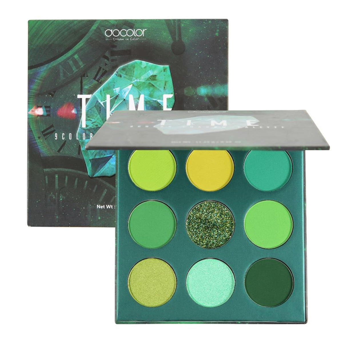 docolor Eyeshadow Palette 9 Colors Black Eyeshadow Gemstone Shadow Palette Highly Pigmented Mattes Shimmers Naked Smokey Glitter Cream Colorful Powder Blendable Long Lasting Waterproof Makeup Palette