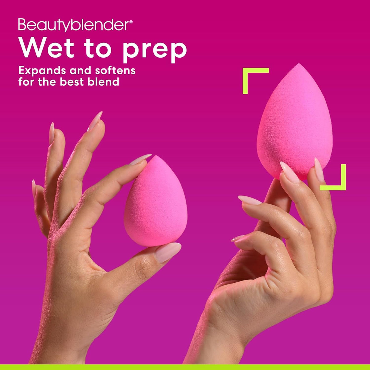 Beautyblender Original Pink Makeup Sponges, Pack of 2, Vegan