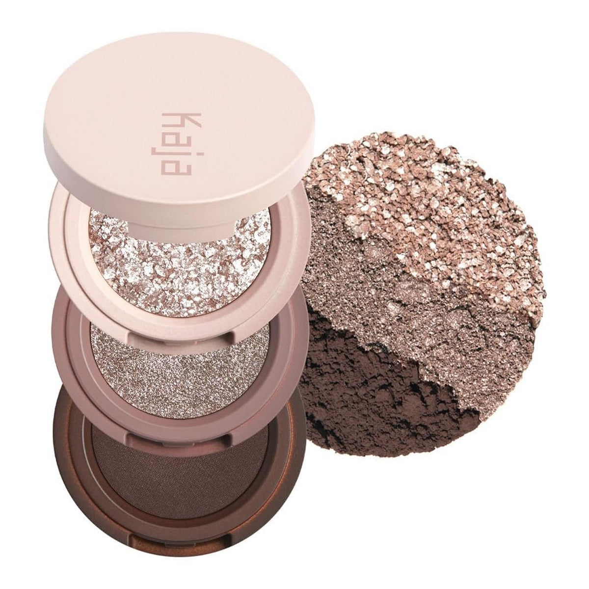 Kaja Beauty Bento Bouncy Eyeshadow Trio - Sandy Brown (13 Velvet Dream)