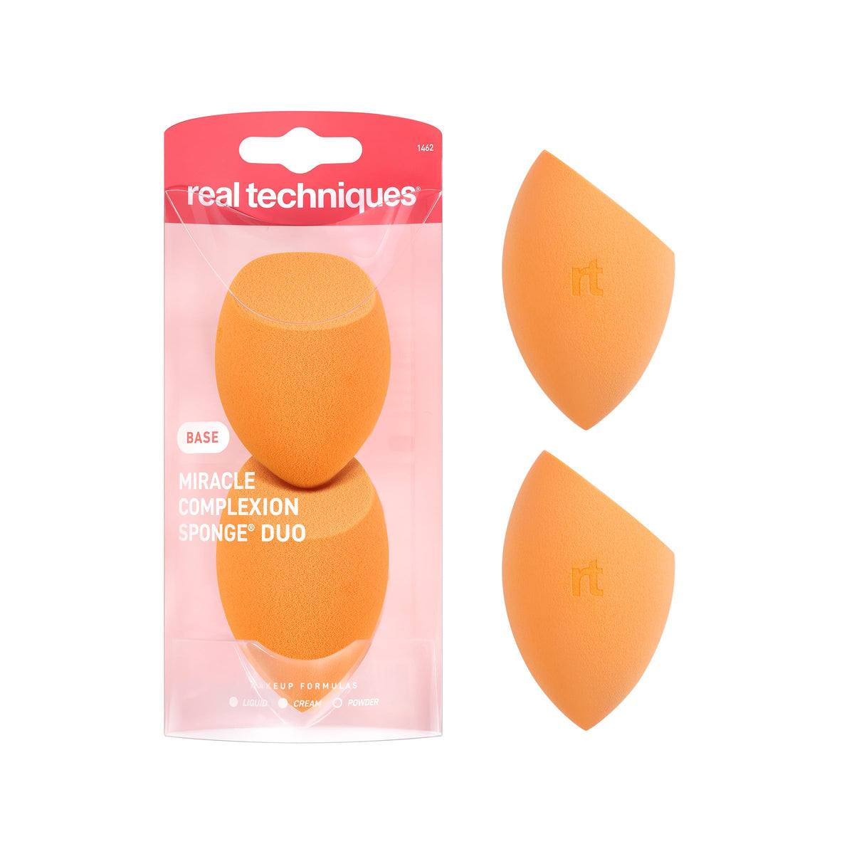 Real Techniques Miracle Complexion Sponge, 4 Pack, Makeup Blending Sponges