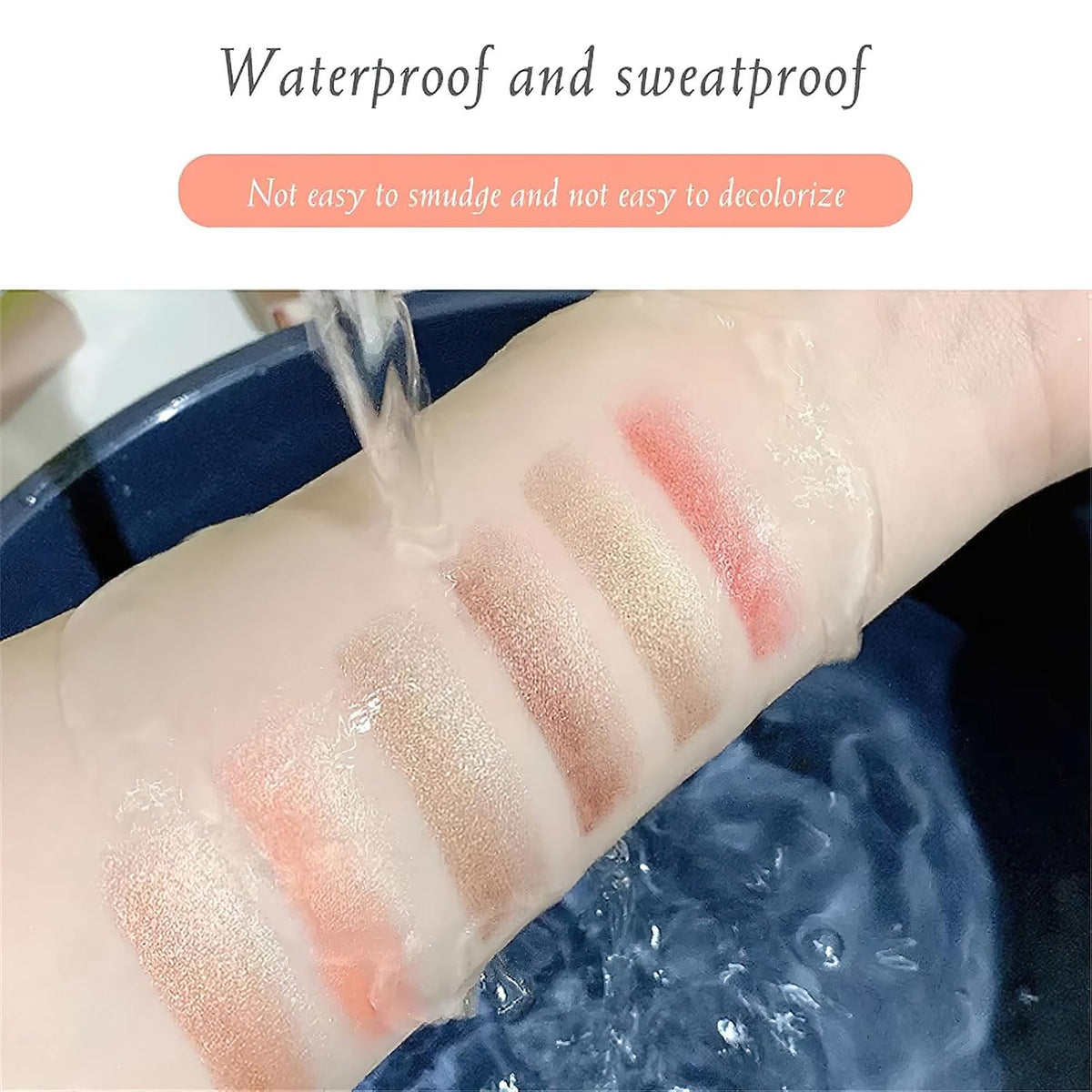 6 Color Eyeshadow Stick Set, Portable Two Tone Eyeshadow Gradient Stick Glitter Gradient Eye shadow Waterproof Eye shadow Pen for Eye Make Up Tool (3 PCS) (PINK)