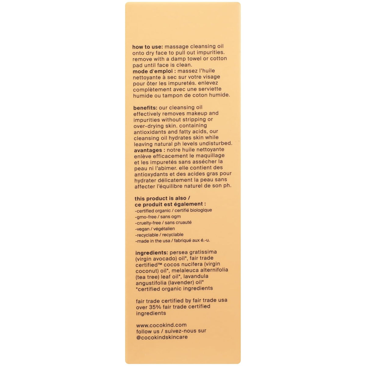 Cocokind Organic Facial Cleansing Oil