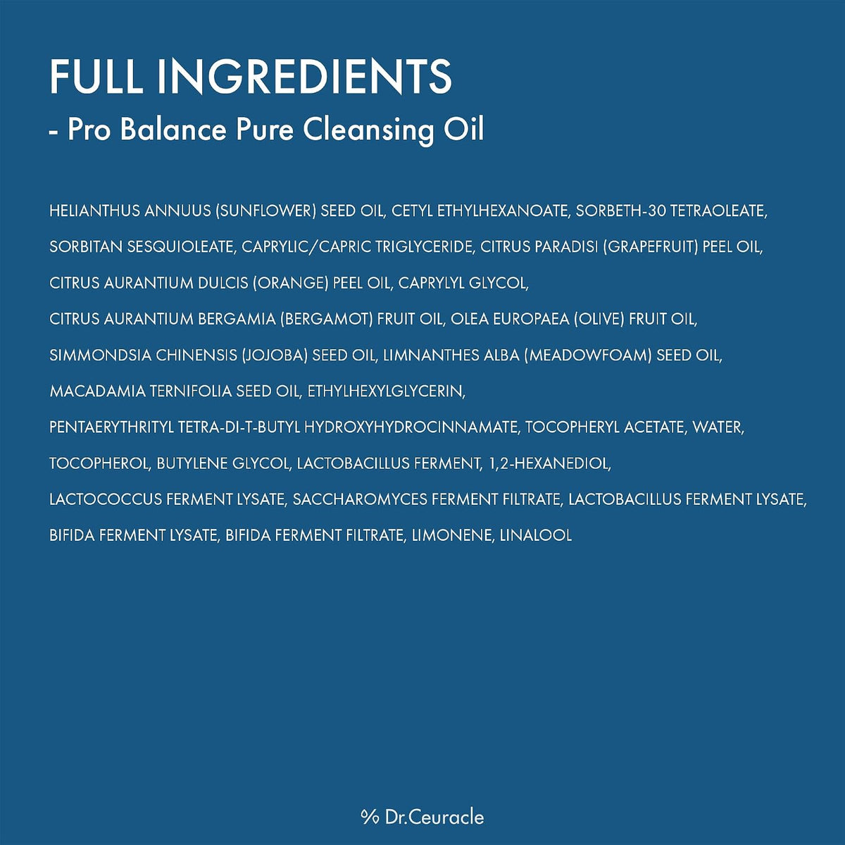 Dr.Ceuracle Pro Balance Pure Cleansing Oil, Pore Sebum Cleanser 5.24 fl oz.