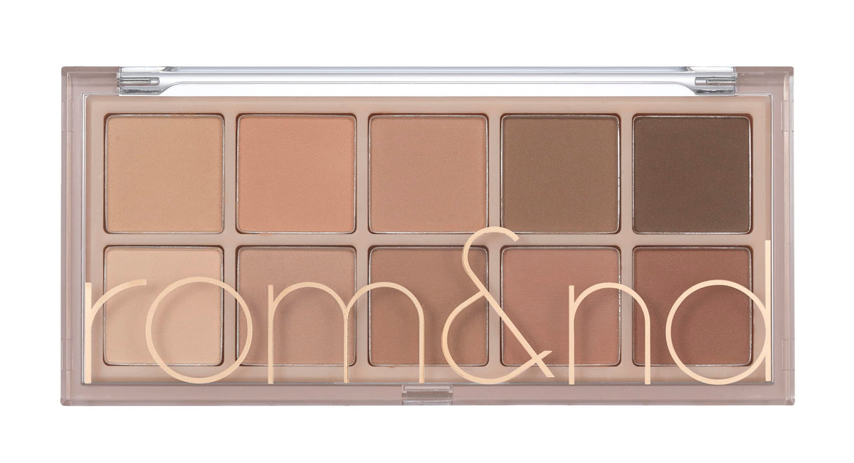 rom&nd Better Than Palette 102g (04 Dusty Fog Garden) | Eye Makeup Palette, Matte & Shimmer Eye Shadow, Sparkling Glittery, various 10 shades, Long Lasting, High Pigmented, Blendable, Warm Tones