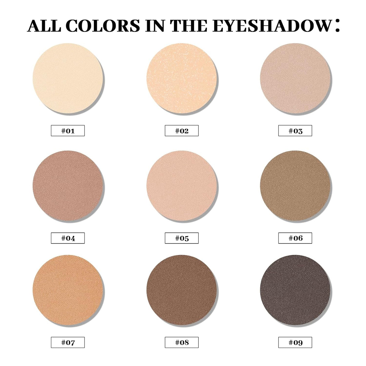 MYSTER ROSEY Matte Eyeshadow Palette, Neutral Nude Eye Shadow Palettes