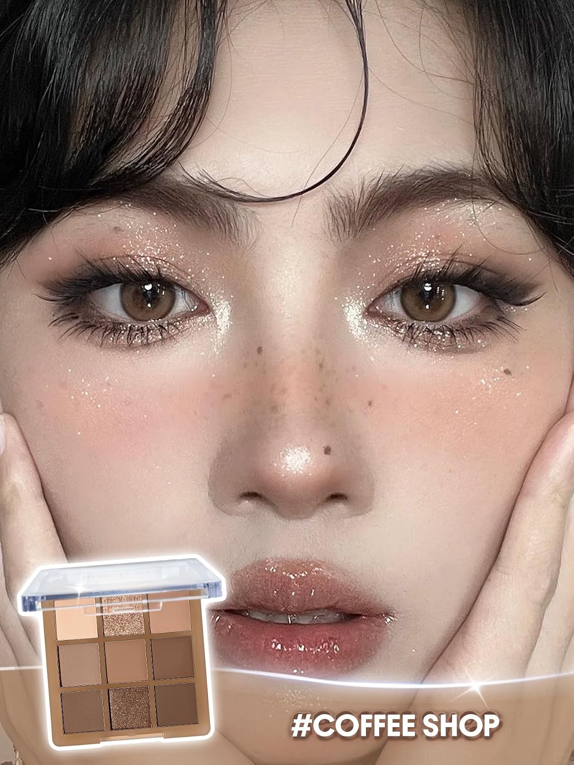 SHEGLAM Eyeshadow Palette 9-Color Ultra-pigmented Shimmer & Matte Shades, Vegan & Cruelty-free-Coffee Shop