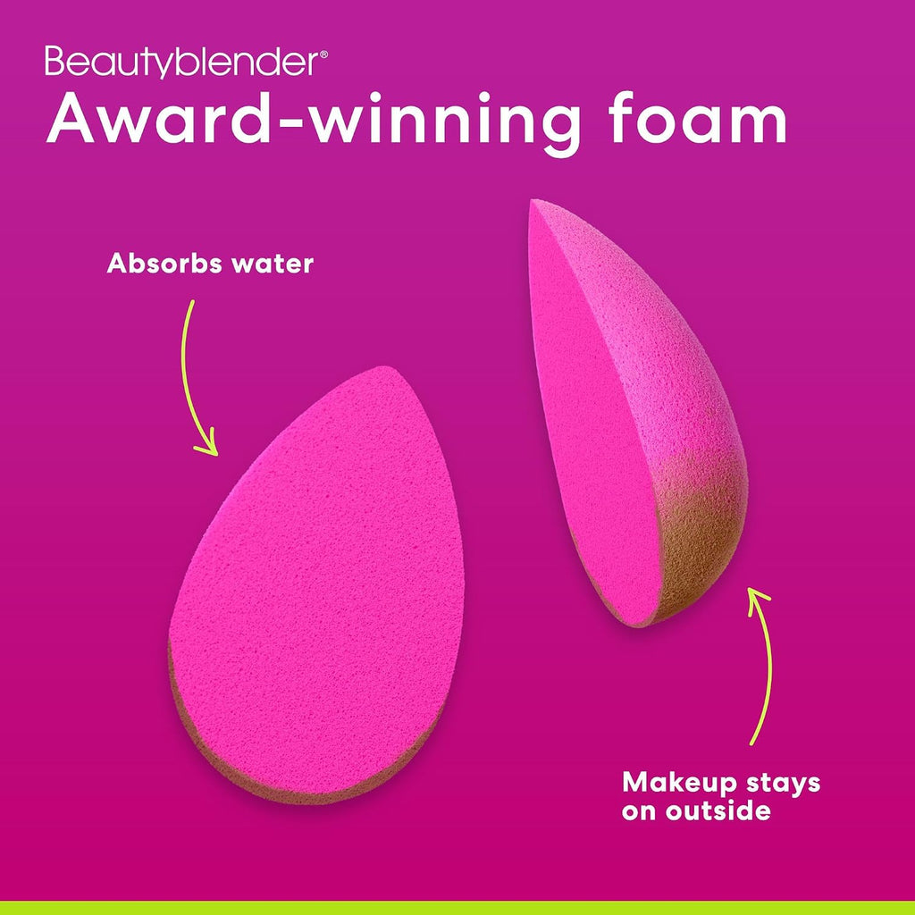 Beautyblender Original Pink Makeup Sponges, Pack of 2, Vegan