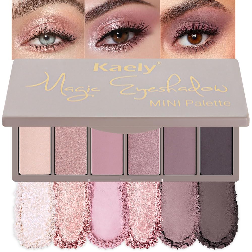 evpct 9 Colors Brown Nude Gold Black Smokey Glitter Eyeshadow Palette