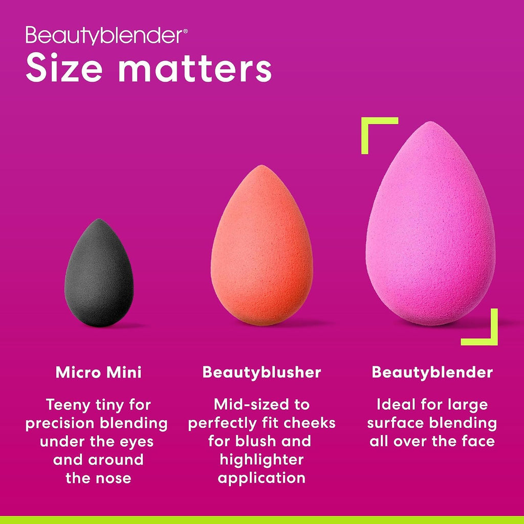 Beautyblender Original Pink Makeup Sponges, Pack of 2, Vegan