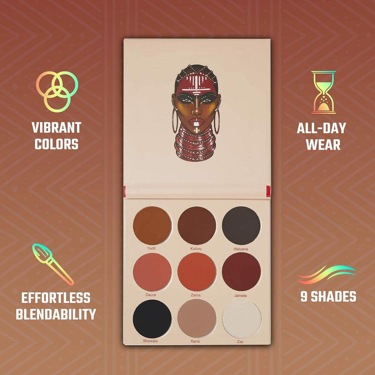 Juvia's Place The Warrior 2 Eyeshadow Palette 9 Shades Pigmented Eye Makeup