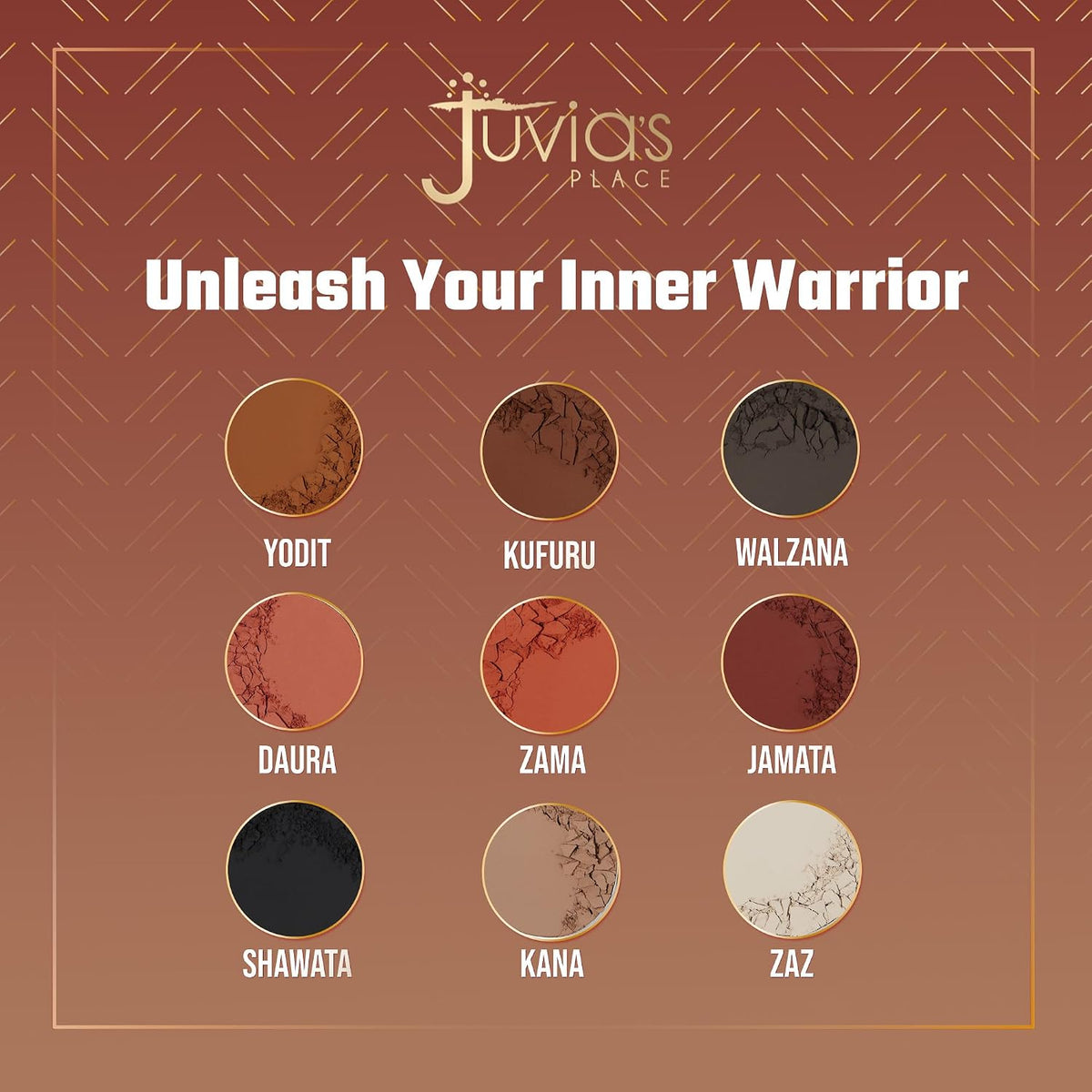 Juvia's Place The Warrior 2 Eyeshadow Palette 9 Shades Pigmented Eye Makeup