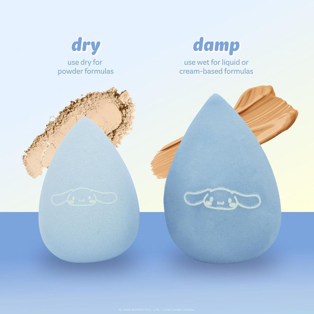 The Crème Shop x Cinnamoroll Blending Makeup Sponge Duo, Latex Free, 2 Ct