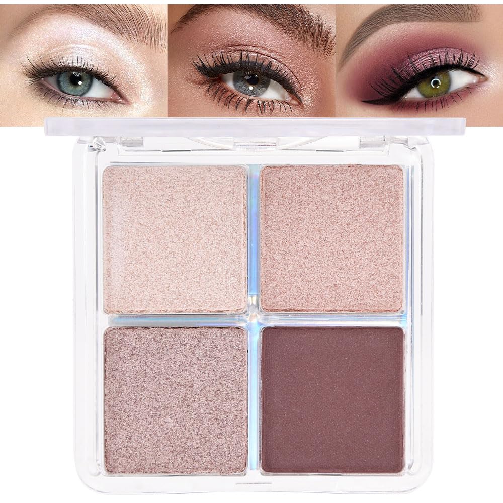 evpct 9 Colors Brown Nude Gold Black Smokey Glitter Eyeshadow Palette