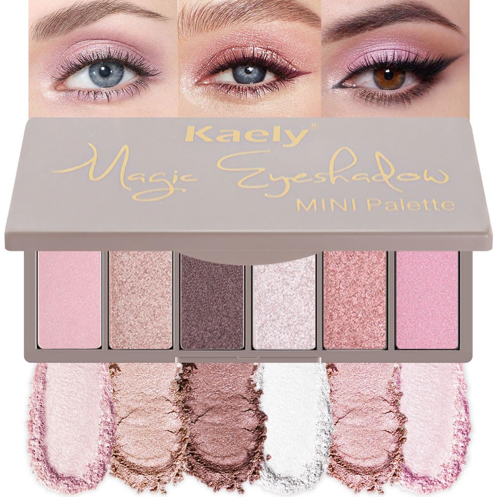 evpct 9 Colors Brown Nude Gold Black Smokey Glitter Eyeshadow Palette