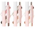 4Pcs Multi Color Eyeshadow Stick Set, 3 Color Gradient Shimmer Eye Shadow