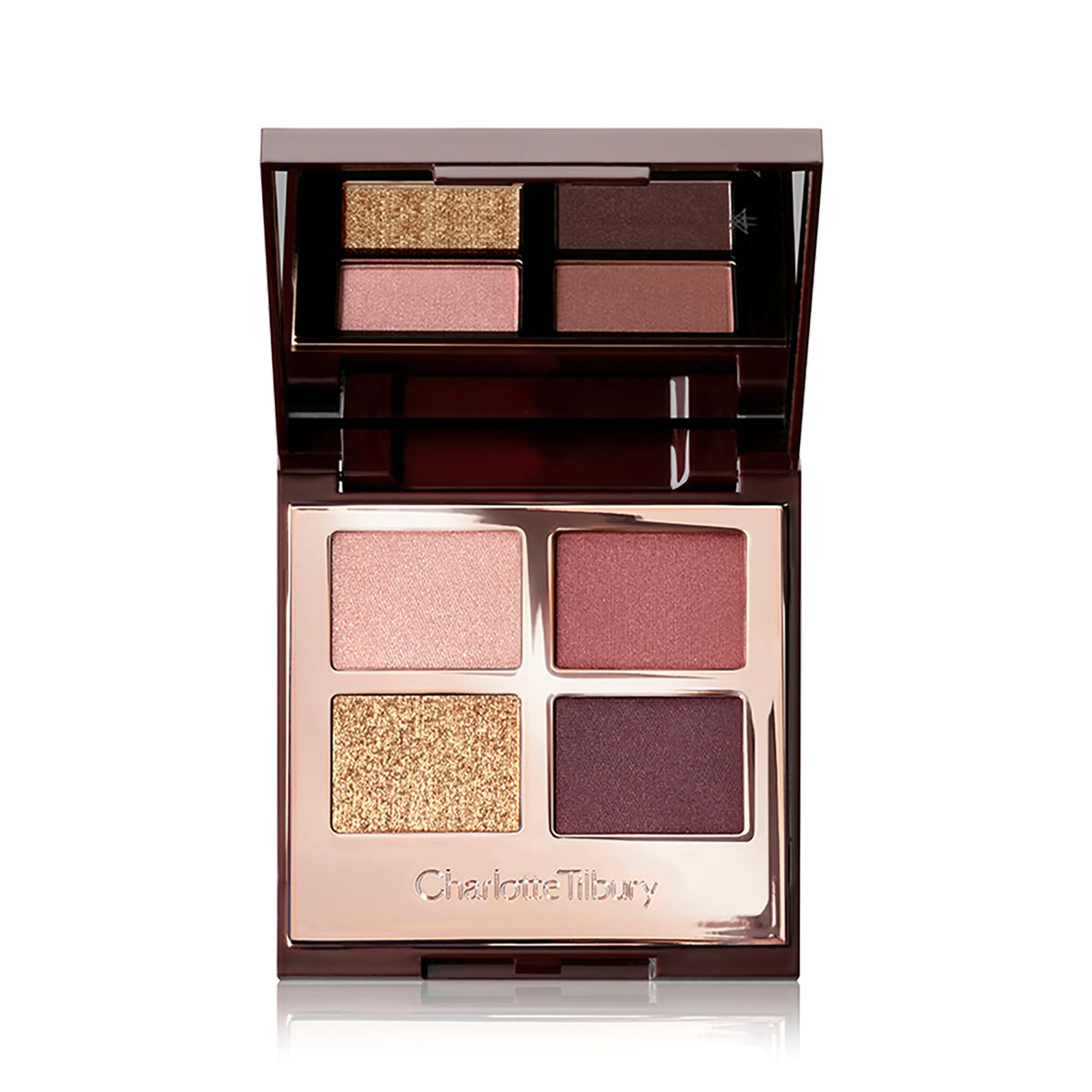 Charlotte Tilbury Luxury Palette Eyeshadow - Shimmer, Metallic & Satin Matte Eyeshadow Quad with a Rich Powder Formula - Includes 4 Complementary Shades