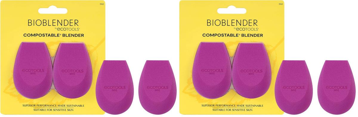 EcoTools Bioblender Makeup Sponge Duo, Makeup Blender, 2 Count