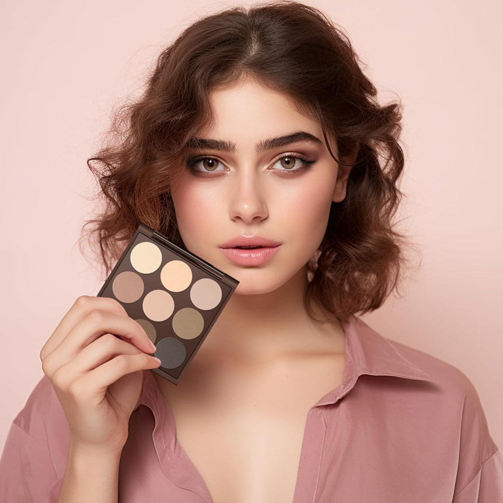 MYSTER ROSEY Matte Eyeshadow Palette, Neutral Nude Eye Shadow Palettes