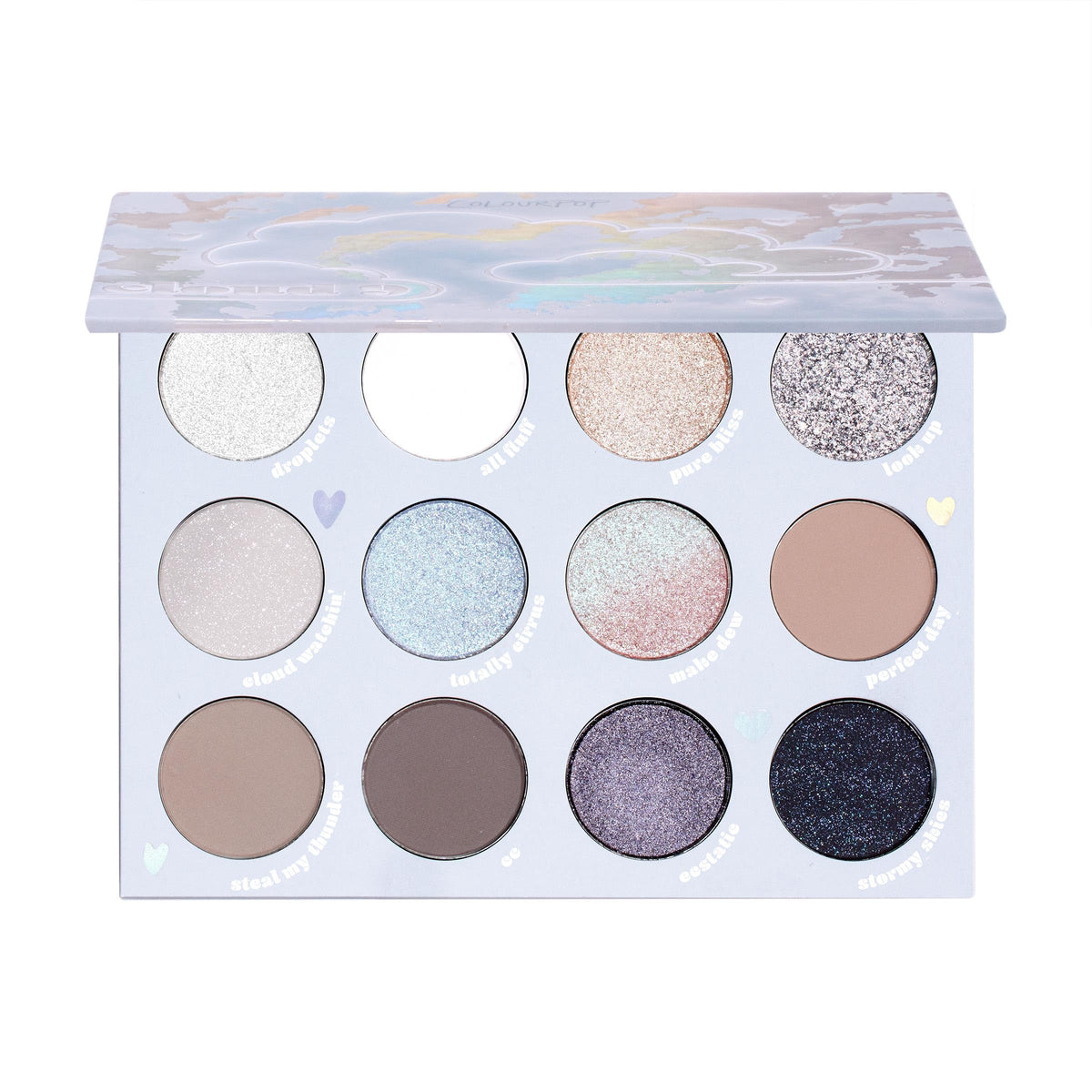 ColourPop Eyeshadow Palette - Eye Makeup Palette with Matte, Metallic, Matte Sparkle & Glitter Finishes - High-Pigment Eye Makeup with a Long-Wearing Formula - Cloud 9 (0.49 oz)