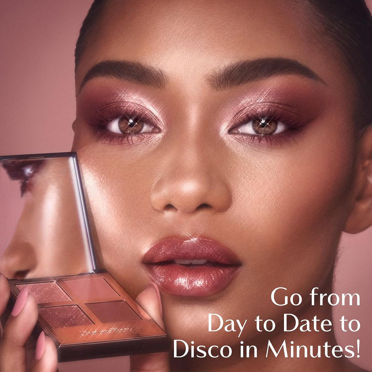 Charlotte Tilbury Luxury Palette Eyeshadow - Shimmer, Metallic & Satin Matte Eyeshadow Quad with a Rich Powder Formula - Includes 4 Complementary Shades