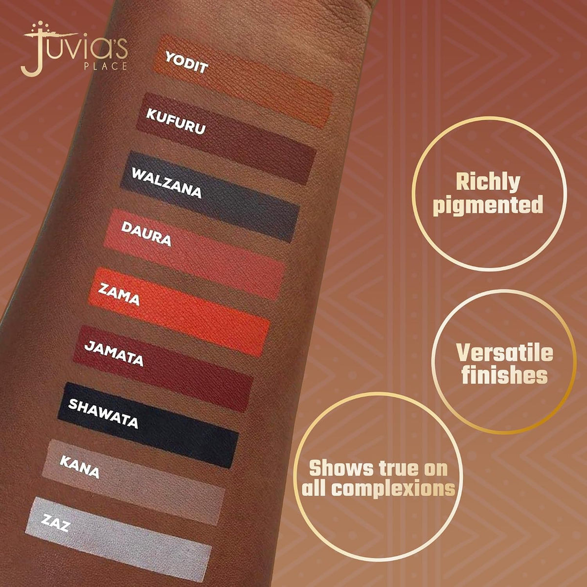 Juvia's Place The Warrior 2 Eyeshadow Palette 9 Shades Pigmented Eye Makeup