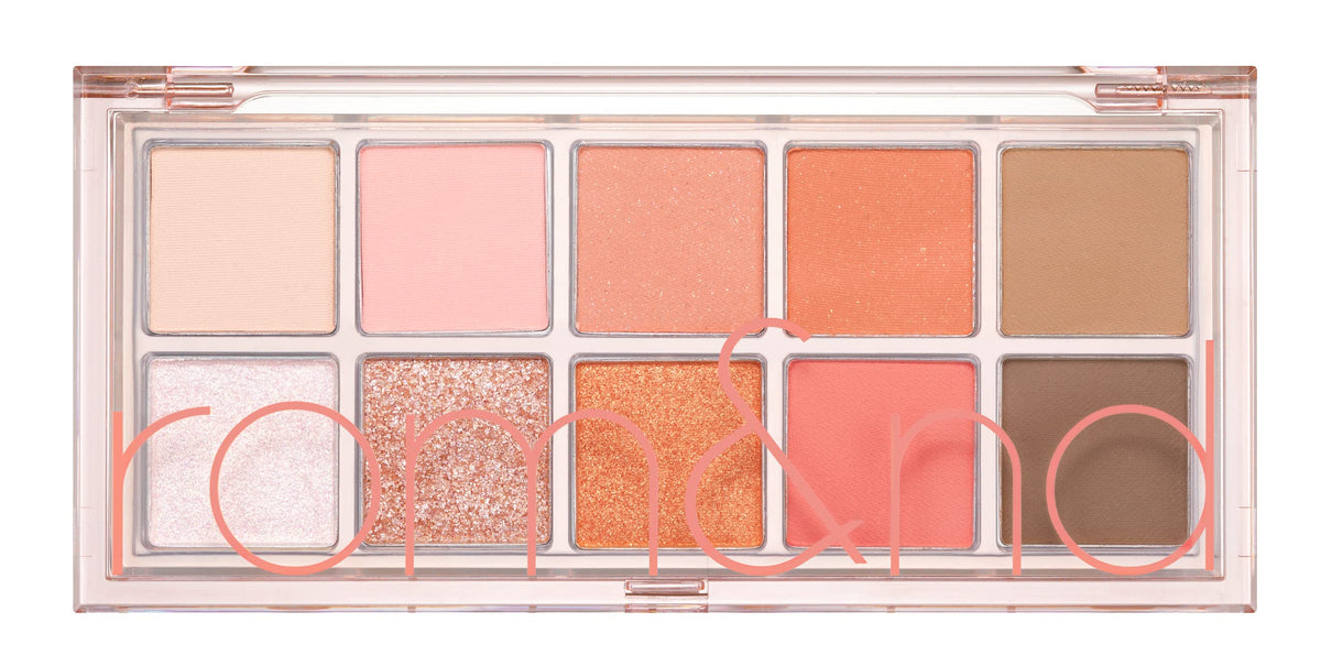 rom&nd Better Than Palette 102g (04 Dusty Fog Garden) | Eye Makeup Palette, Matte & Shimmer Eye Shadow, Sparkling Glittery, various 10 shades, Long Lasting, High Pigmented, Blendable, Warm Tones