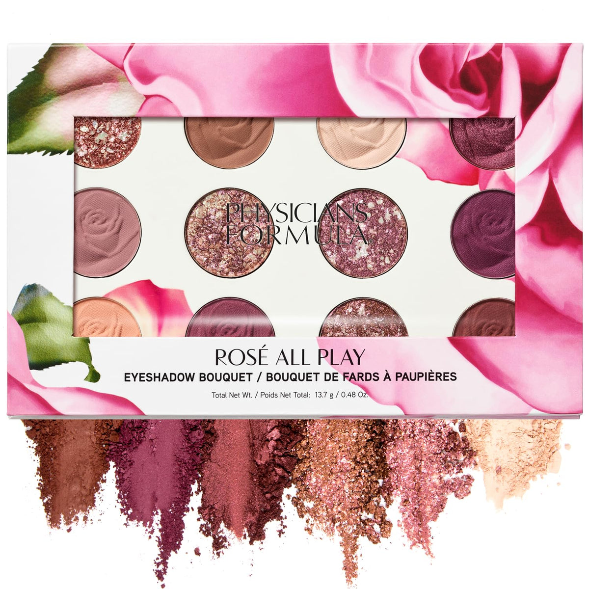 Physicians Formula Murumuru Butter Eyeshadow, 12-Shade Ultra-Creamy Palette with Murumuru & Tucuma Butters, Silky Soft Blendable Formula – Sultry Nights