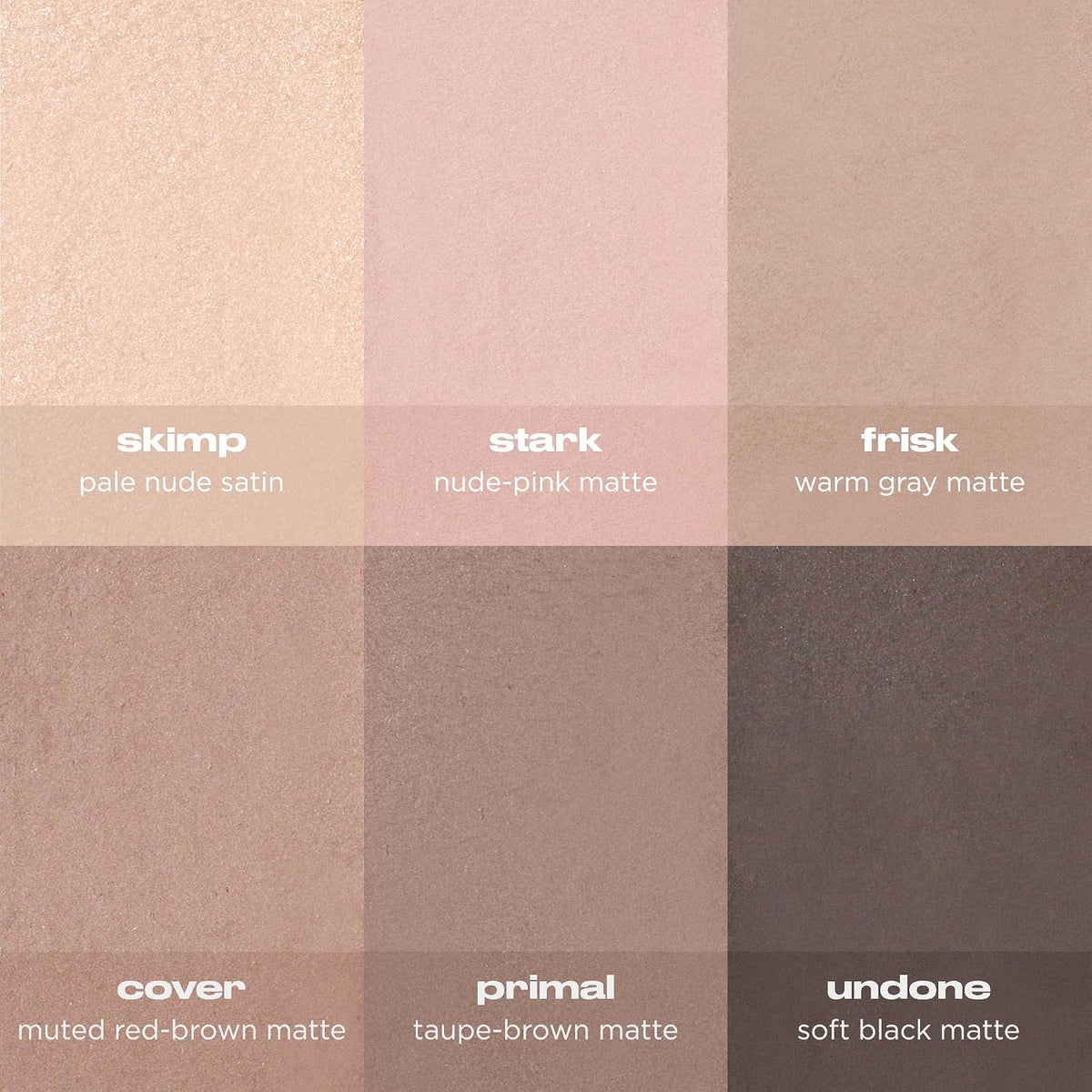 Urban Decay Naked2 Basics Matte Eyeshadow Palette - 6 Cool Neutral Shadows