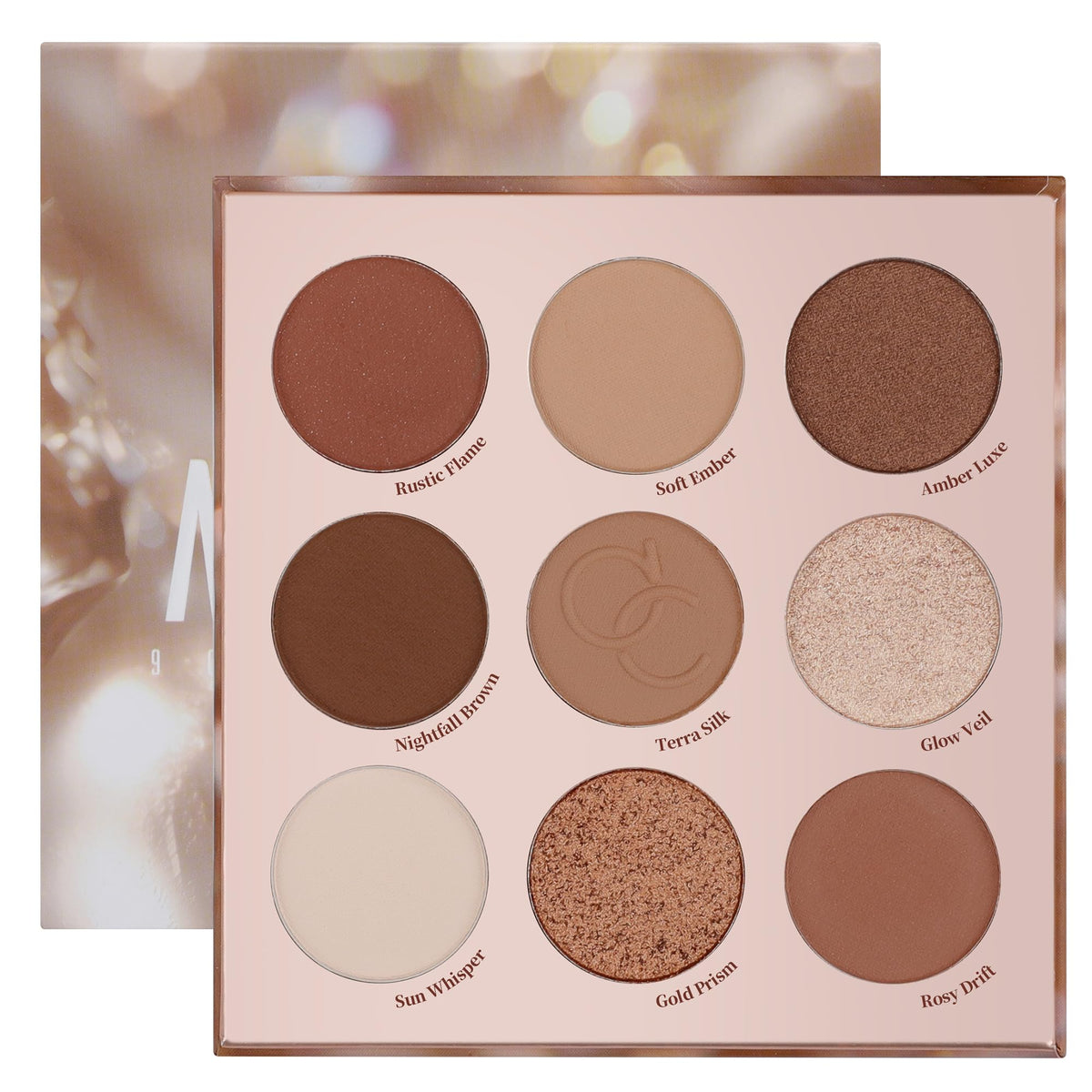 docolor Eyeshadow Palette 9 Colors Black Eyeshadow Gemstone Shadow Palette Highly Pigmented Mattes Shimmers Naked Smokey Glitter Cream Colorful Powder Blendable Long Lasting Waterproof Makeup Palette