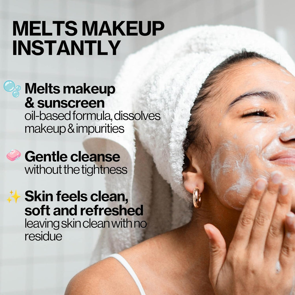 Pacifica Melt For You Facial Cleansing Oil – Hydrating Daily Face Wash & Makeup Remover Oil Cleanser for All Skin Types, Gentle Non-Comedogenic, Vegan, Clean Beauty, Dermatologist Tested 8 fl oz