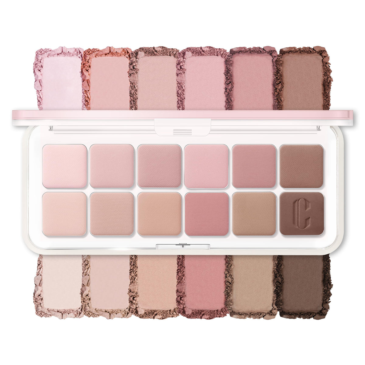 CLIO Pro Eye Palette Air, 12-Color Eye Shadow Palette, Matte Shimmer Mix, Air-Fit Blendable Pigmented Buildable Color, Low Fallout, Cool Mauve Neutral Tone, Daily Korean Makeup (07 LAVENDER STAFF)