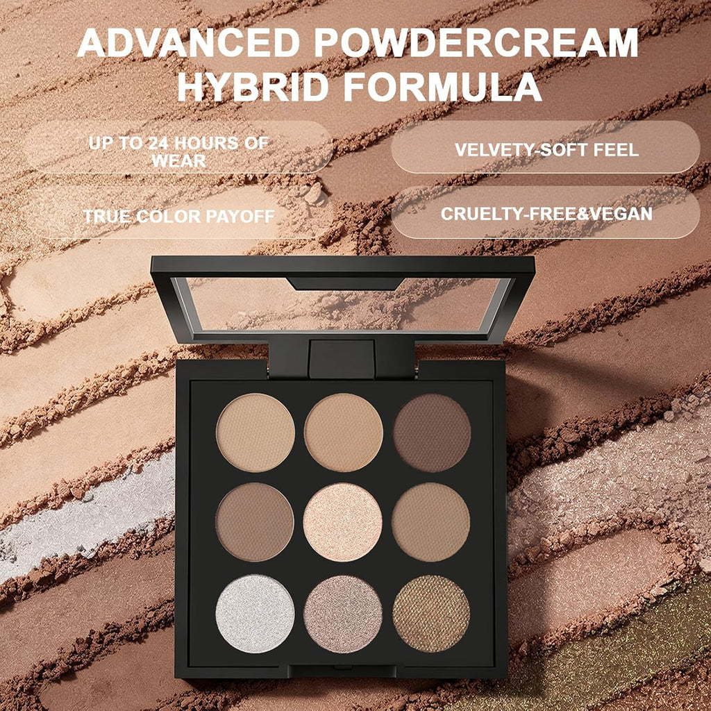 Océane Neutral Eyeshadow Palette 9 Colors