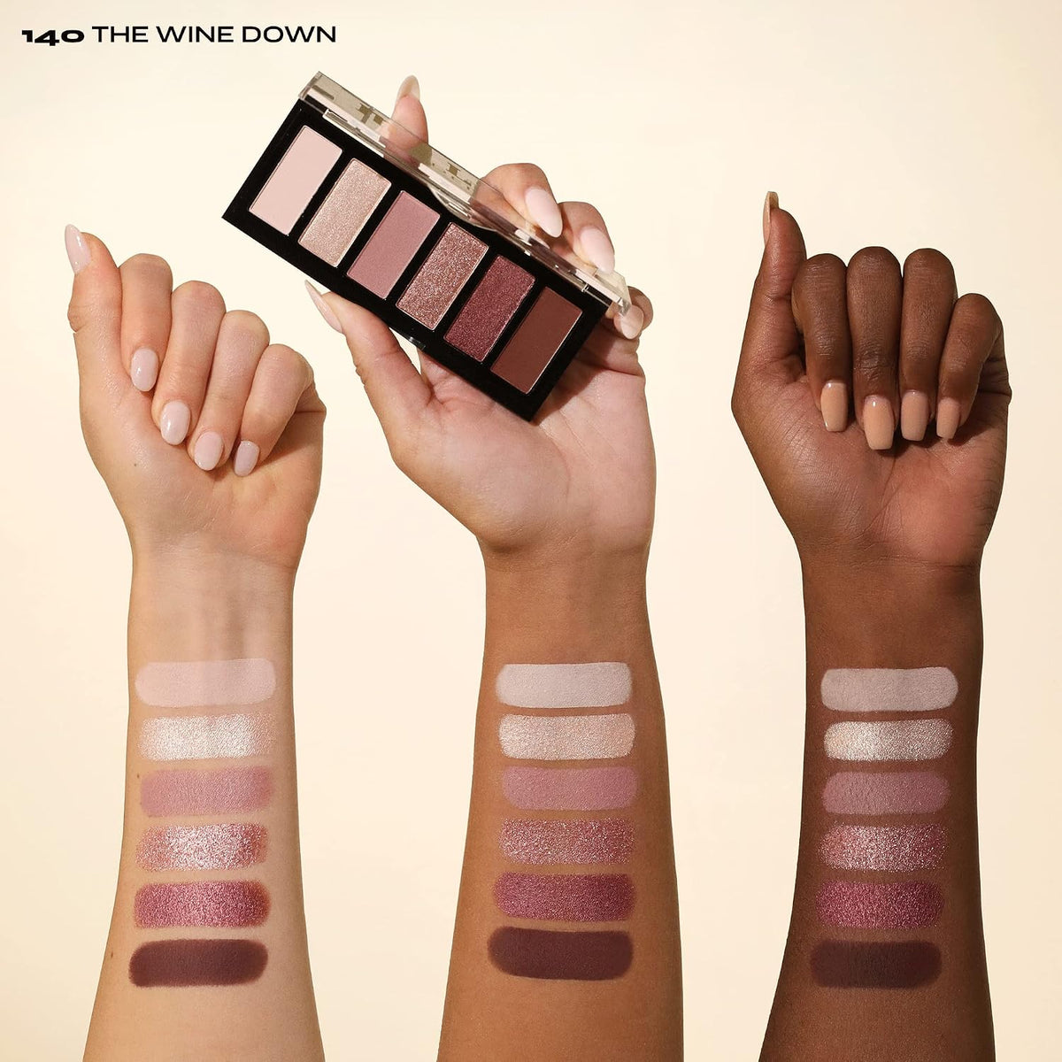 Milani Gilded Mini Eyeshadow Palette Matte Shimmer Makeup - The Wine Down