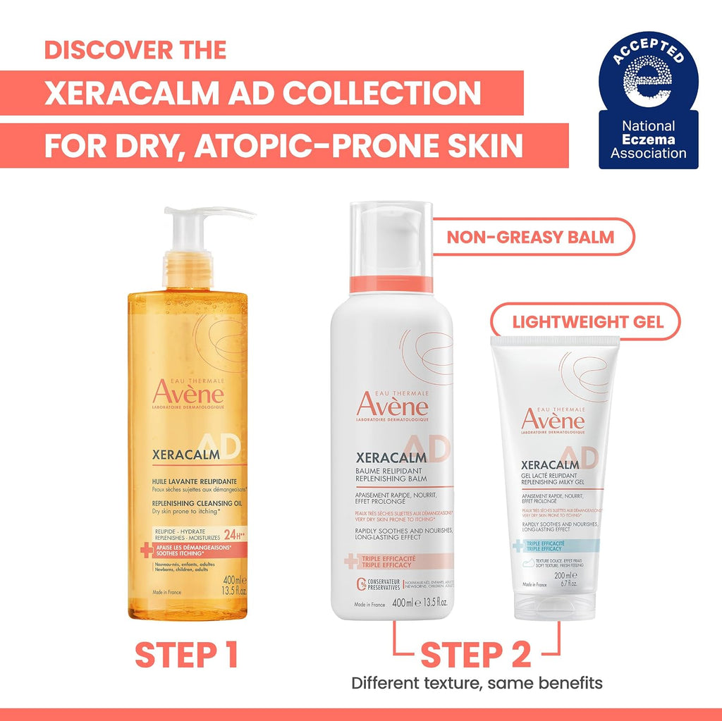 Avène XeraCalm A.D Lipid-Replenishing Cleansing Oil, 13.5 oz
