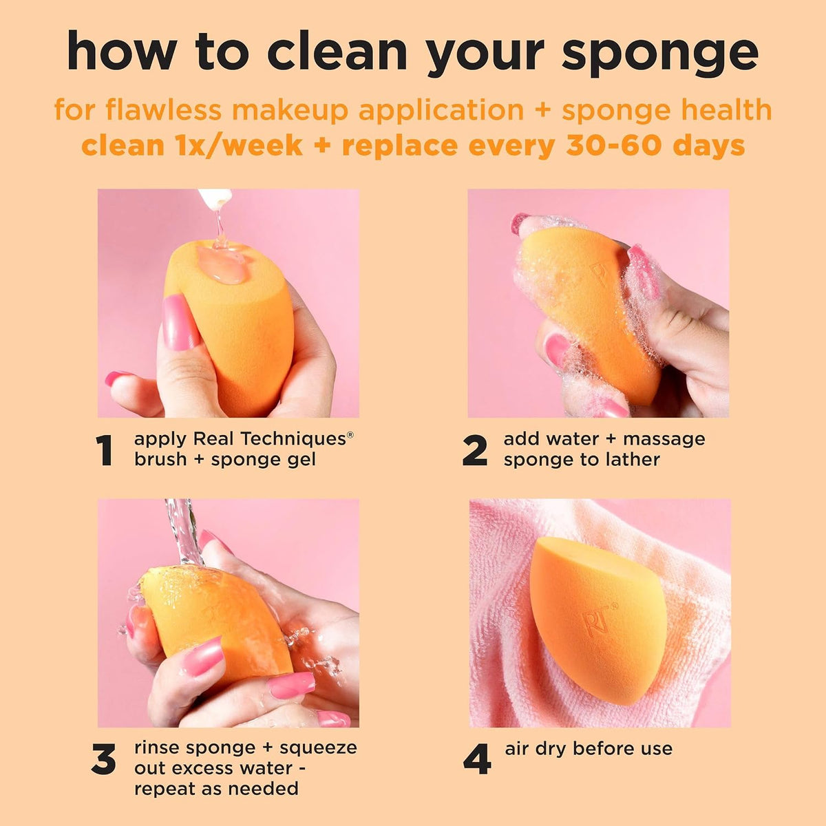 Real Techniques Makeup Sponge Superstars Gift Set, 3 Piece