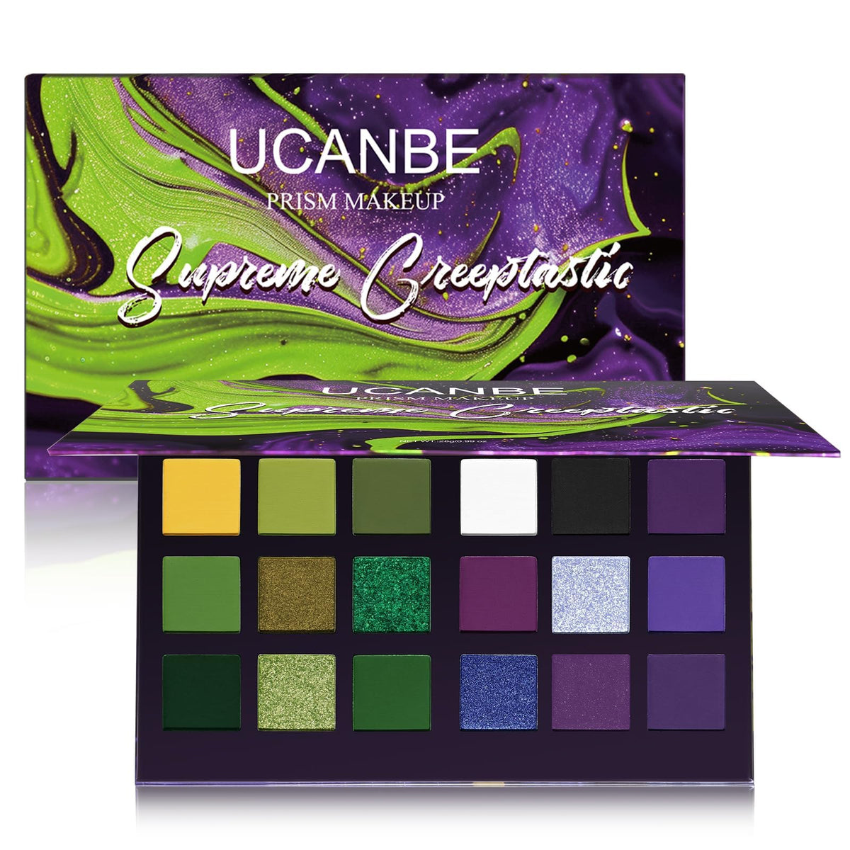 Matte Eyeshadow Palette Pro 18 Colors Pigmented Shimmer Glitter Eye Shadow Palette, Long Lasting Waterproof Dark Smokey Powder Cosmetics Pallet Halloween Valentine Gift Makeup Kit (01# Seductress)