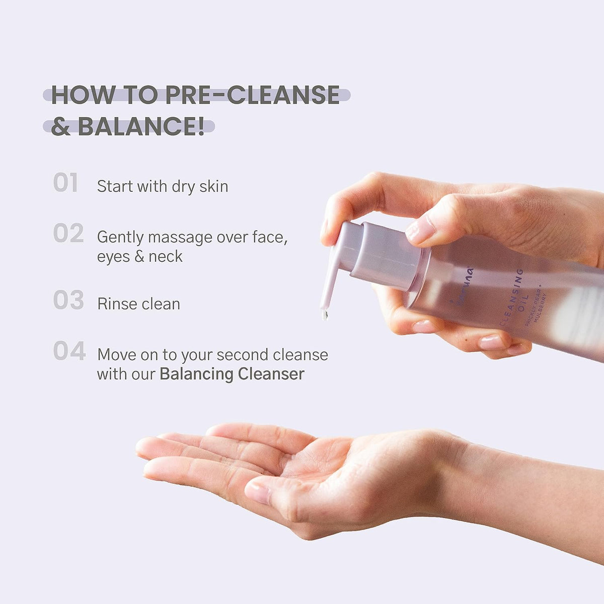 Karuna Cleansing Oil for Face - Gentle Makeup Remover Oil with Camellia, Hyaluronic Acid, Prickly Pear & Aloe - Pre-Cleanse Oil Based Face Cleanser for All Skin Types Including Oily & Blemish-Prone