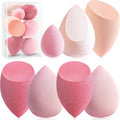 Foonbe Makeup Sponge Set, 7 Pcs Multi Colored Blender Sponges