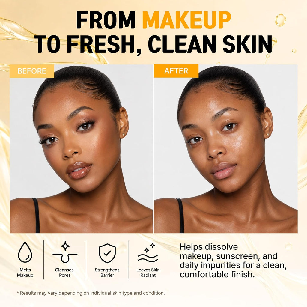 Korean Cleansing Oil Makeup Remover w/ LHA Centella Tea Tree Heartleaf Murwort & Green Tea | Lightweight Deep Pore Cleaner for Blackheads Sebum Waterproof Sunscreen & Sensitive Acne-Prone Skin 6.7 Oz