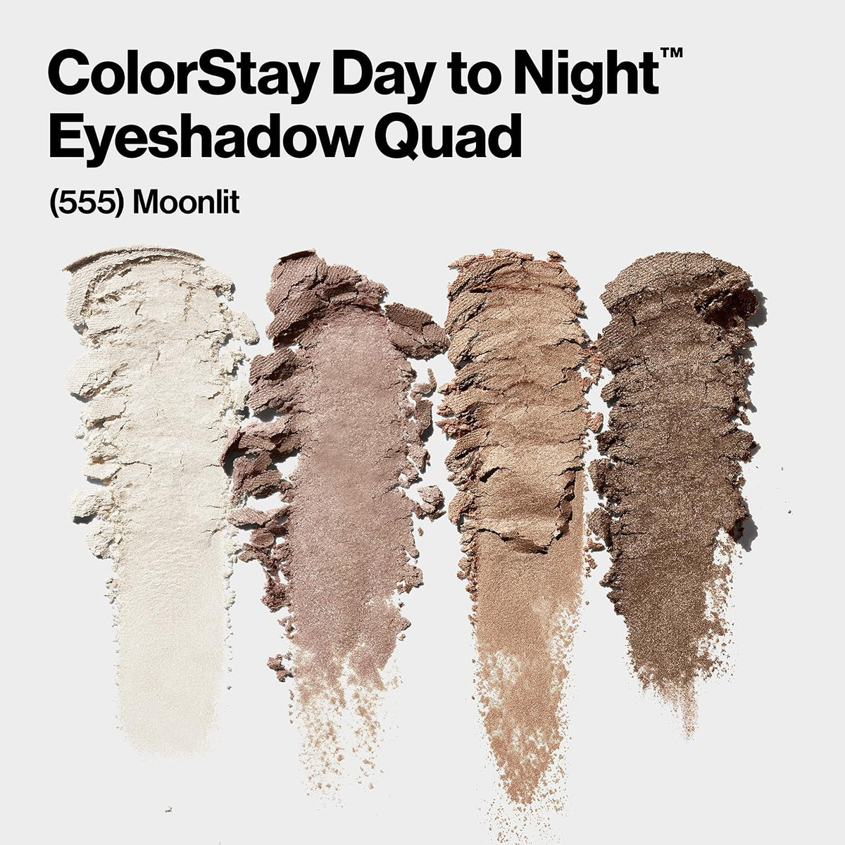 Revlon ColorStay Day to Night Eyeshadow Quad, 555 Moonlit, 0.16 oz