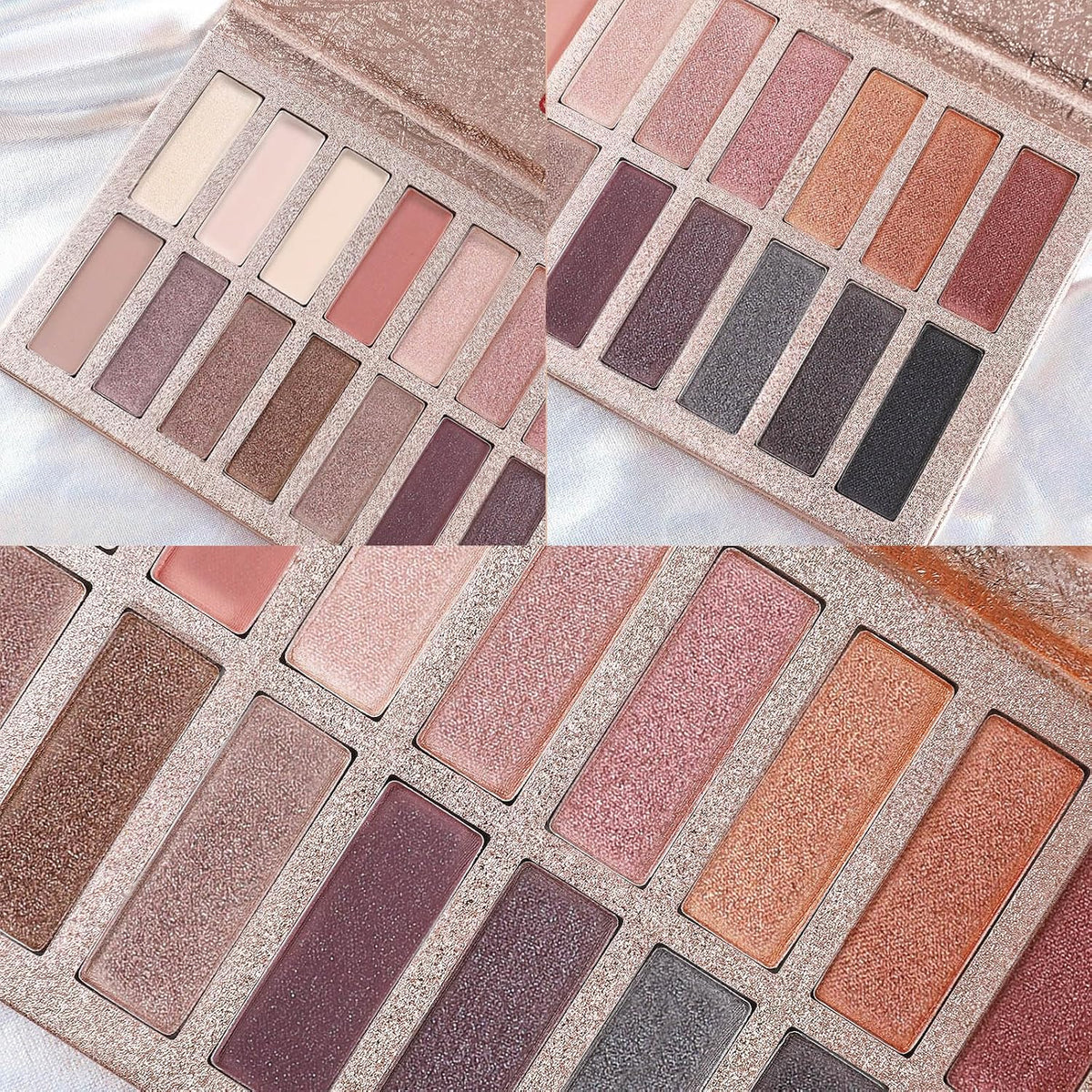 UCANBE 20 Colors Nude Eyeshadow Palette, High Pigmented Shimmer Matte Metallic Eye Shadow Pallets, Long Lasting Blendable Neutral Smokey Warm Bronze Eye Makeup