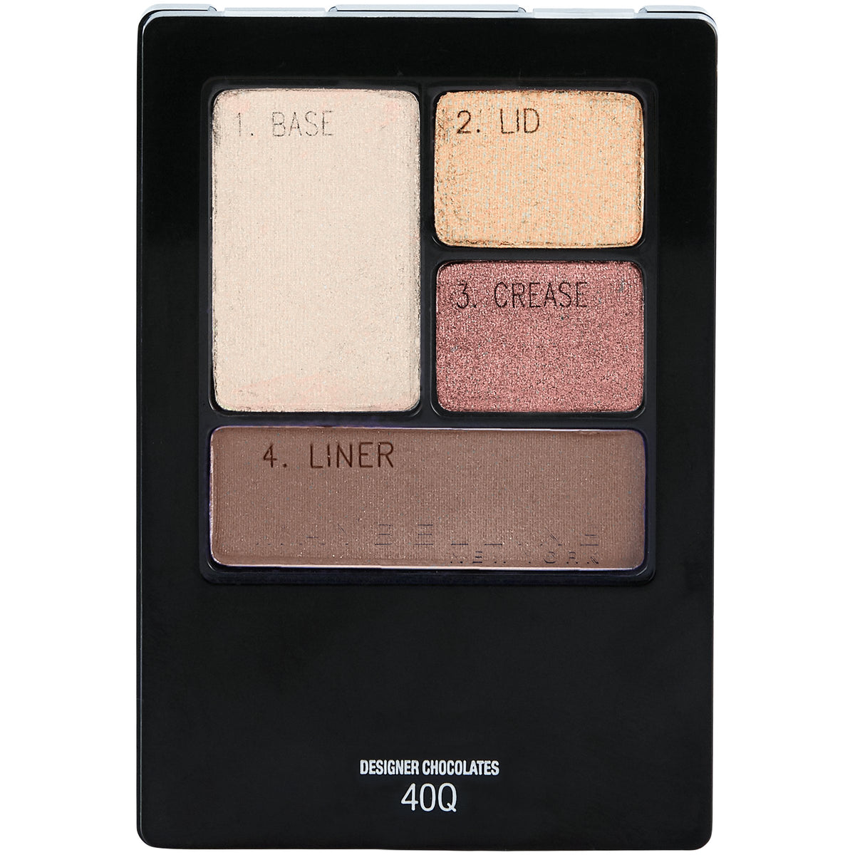 Maybelline New York Expert Wear Eyeshadow Quads, Mocha Motion, 0.17 oz.