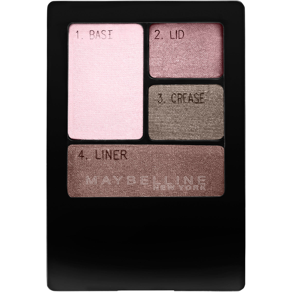 Maybelline New York Expert Wear Eyeshadow Quads, Mocha Motion, 0.17 oz.