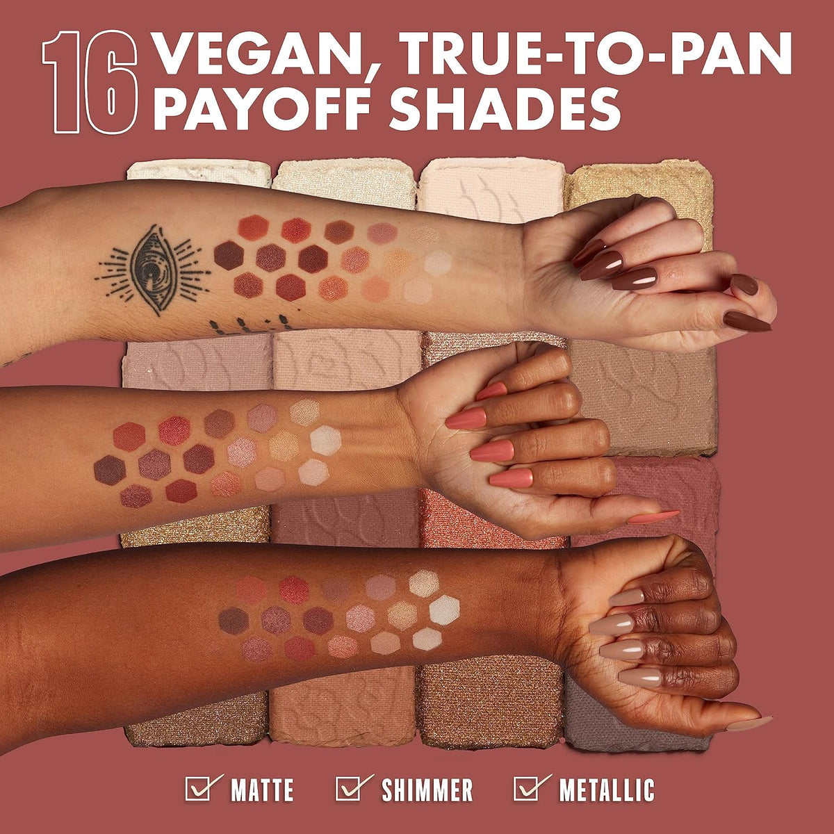 NYX PROFESSIONAL MAKEUP, Ultimate Shadow Palette, Eyeshadow Palette - Warm Neutrals
