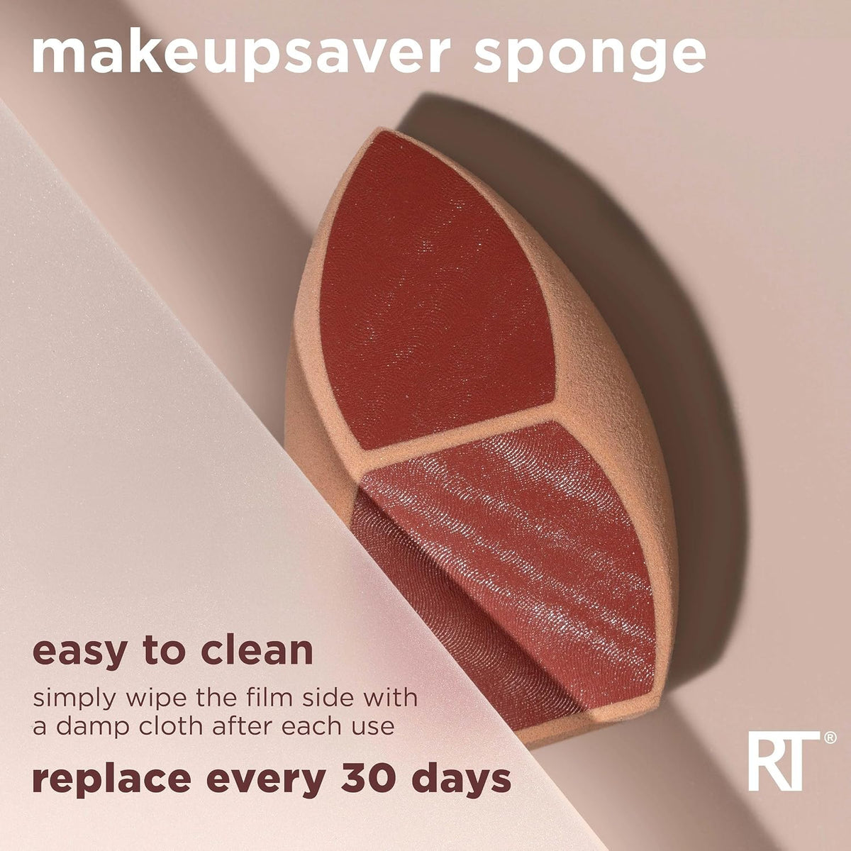 Real Techniques Makeupsaver Sponge, Makeup Blender Sponge, 1 Count