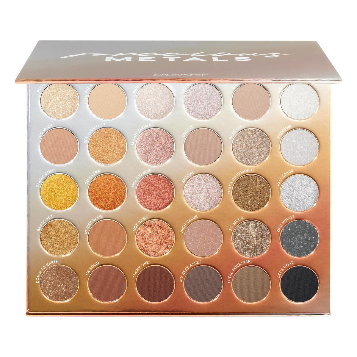 ColourPop Stone Cold Fox Eyeshadow Palette - 30 Pan Cool Tone Eye Makeup Palette with Matte & Metallic Finishes - High-Pigment Eye Makeup with a Long-Wearing Formula (1.16 oz)